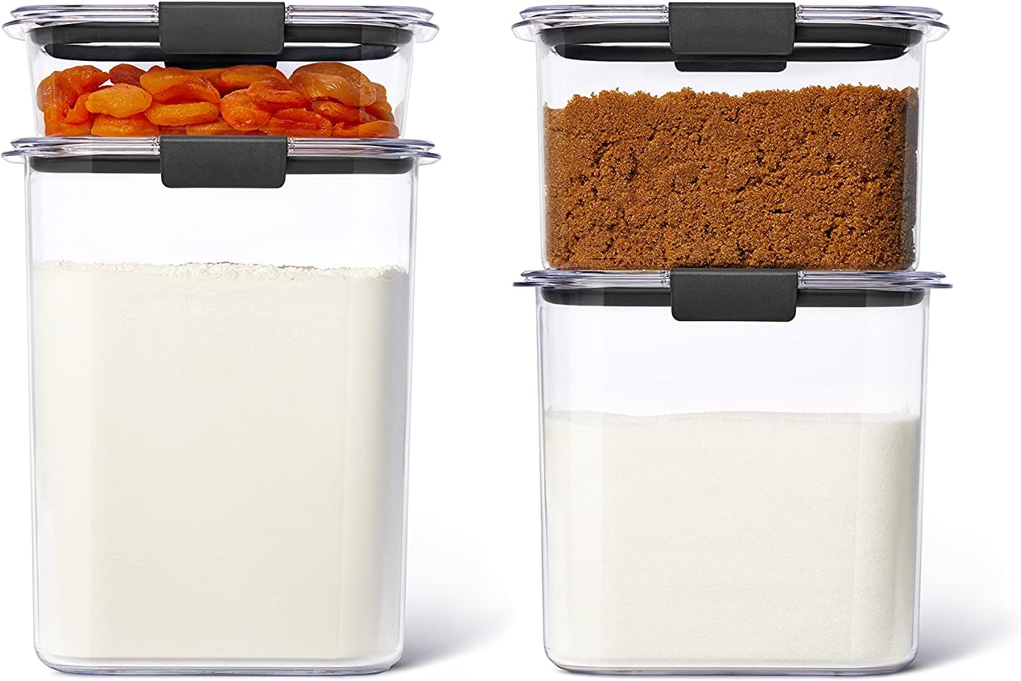Rubbermaid Brilliance Pantry Food Storage Containers Stackable