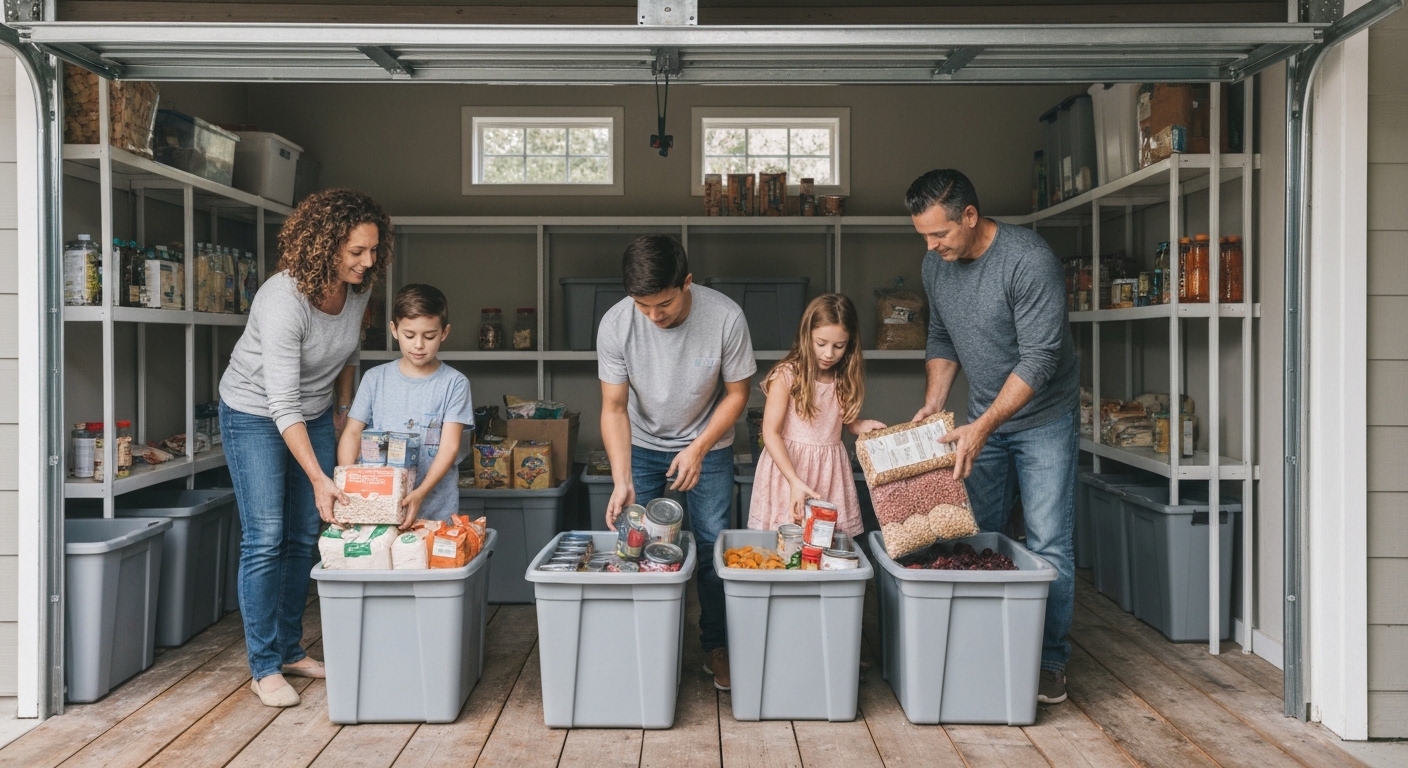 Building a 6-month emergency food supply on a budget