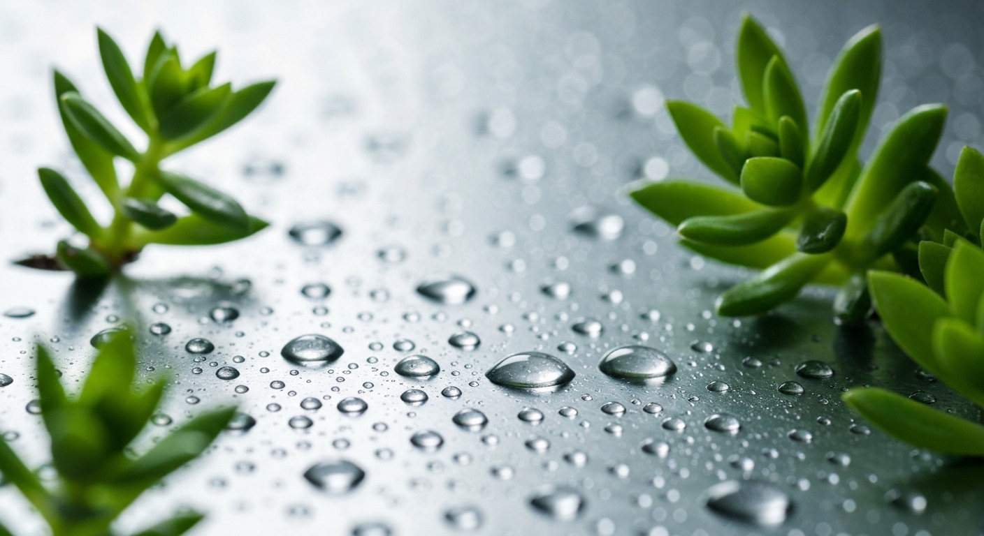Water droplets condensing for atmospheric water harvesting